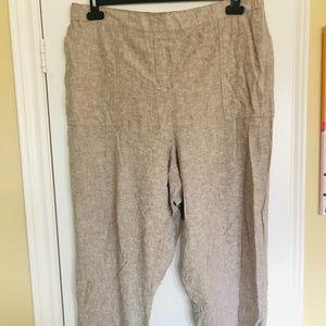 Ankle Length Tan Pants